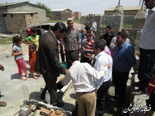 جلسه  رفع کمبود آب شرب اهالی روستای خواجه نفس شهرستان گمیشان تشکیل شد