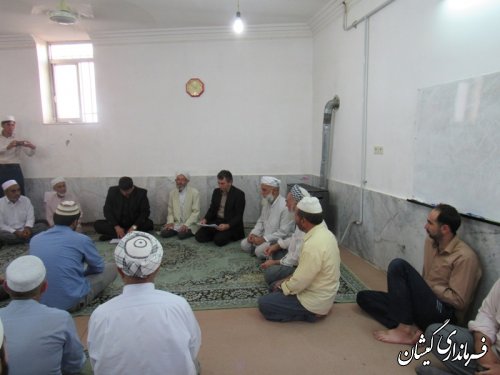 دیدار صمیمی فرماندار گمیشان با اهالی روستای قرنجیک خواجه خان