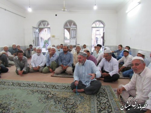 دیدار صمیمی فرماندار گمیشان با اهالی روستای قرنجیک خواجه خان