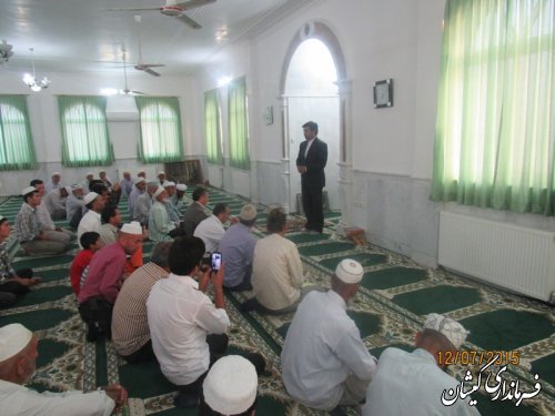 دیدار صمیمی فرماندار گمیشان با مردم روستای دهنه