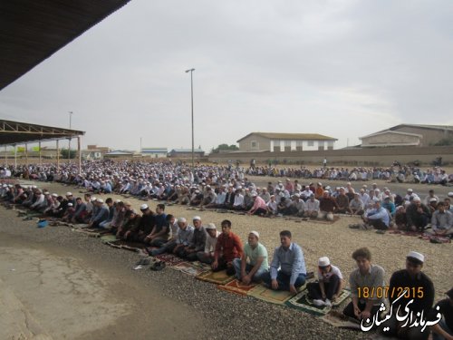 برگزاری نماز شکوهمند عید فطر در شهرستان گمیشان