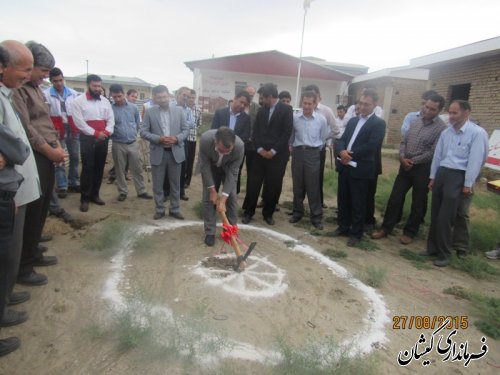 کلنگ زنی 3 واحد مسکونی مدد جو در شهرستان گمیشان