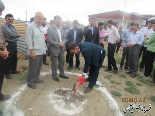 کلنگ زنی 3 واحد مسکونی مدد جو در شهرستان گمیشان