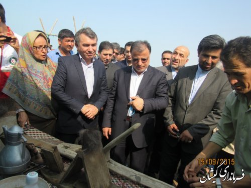 نمایشگاه فرهنگ ترکمن در ساحل زیبای چارقلی شهرستان گمیشان افتتاح شد