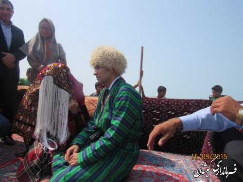 تصاویر روز اول نمایشگاه فرهنگ ترکمن در ساحل زیبای چارقلی شهرستان گمیشان