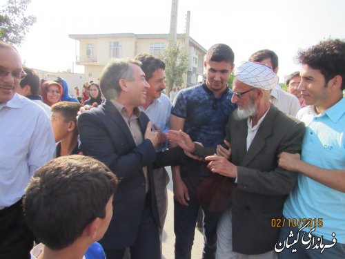 فرماندار گمیشان در جمع استقبال پرشور مردم گمیشان از حجاج شهرستان حضور یافت