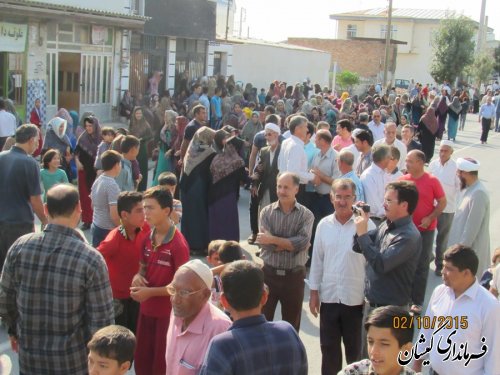 فرماندار گمیشان در جمع استقبال پرشور مردم گمیشان از حجاج شهرستان حضور یافت