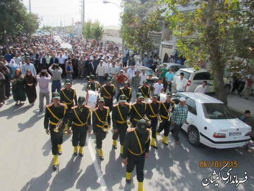 مراسم استقبال و تشییع 3تن از جان باختگان حادثه((منا)) شهرستان گمیشان برگزار شد