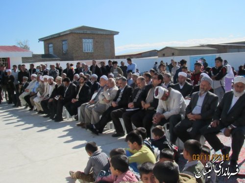 مدرسه مشارکتی حاجی گوکی کمالی کم روستای گامیشلی خواجه نفس افتتاح شد