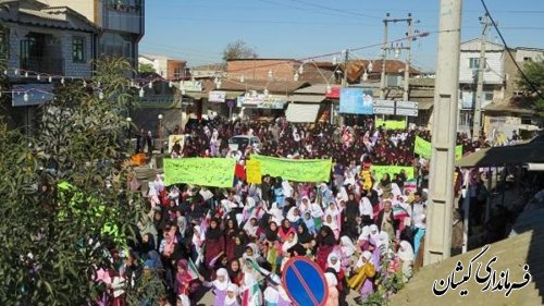 همزمان با سراسر کشور راهپیمایی یوم الله 13آبان در سیمین شهر برگزار شد+تصاویر