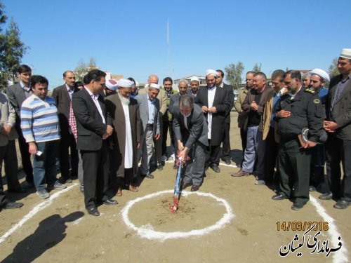 مراسم کلنگ زنی مرکز جامع سلامت شهرستان گمیشان برگزار شد