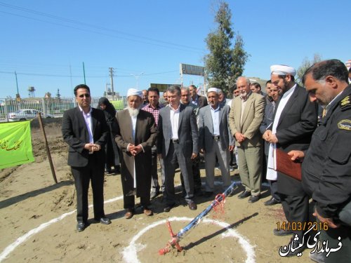 مراسم کلنگ زنی مرکز جامع سلامت شهرستان گمیشان برگزار شد