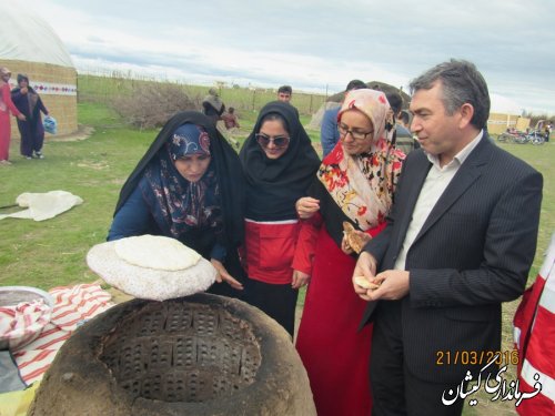 بازدیدفرماندار گمیشان از دهکده تفریحی سنتی جیران سیر گلستان