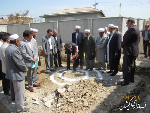 مراسم کلنگ زنی خانه بهداشت روستای دهنه شهرستان برگزار شد