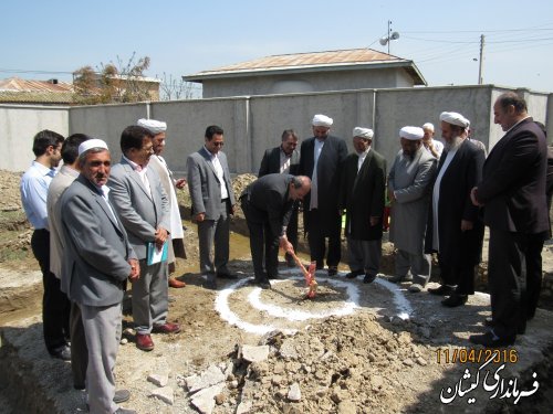 مراسم کلنگ زنی خانه بهداشت روستای دهنه شهرستان برگزار شد