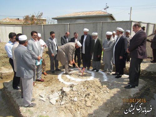 مراسم کلنگ زنی خانه بهداشت روستای دهنه شهرستان برگزار شد