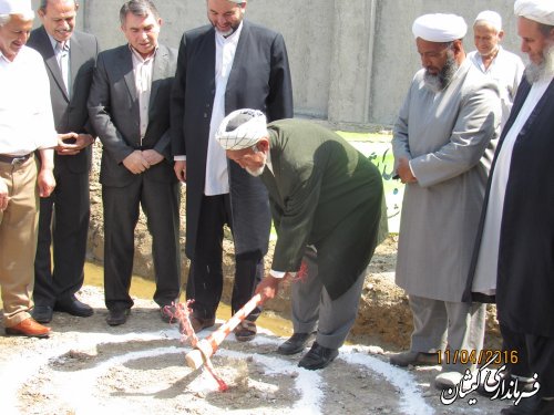 مراسم کلنگ زنی خانه بهداشت روستای دهنه شهرستان برگزار شد