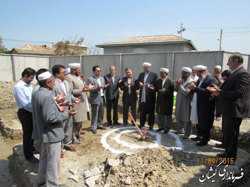 مراسم کلنگ زنی خانه بهداشت روستای دهنه شهرستان برگزار شد