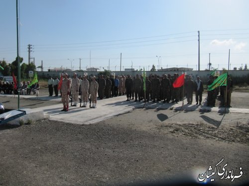 صبحگاه مشترک نیروهای مسلح شهرستان گمیشان برگزار شد