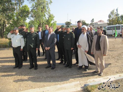 صبحگاه مشترک نیروهای مسلح شهرستان گمیشان برگزار شد