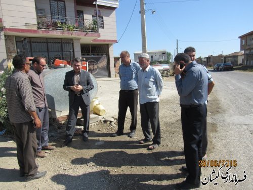 بازدید فرماندار گمیشان از وضعیت آب شرب روستای قره کیله