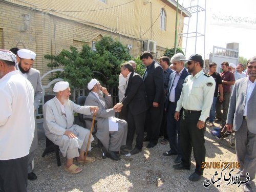 حضور فرماندار گمیشان در مراسم فارغ التحصیلی طلاب حوزه علمیه نورسیمین شهر