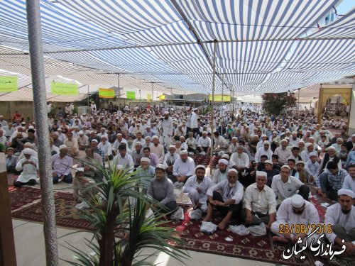 حضور فرماندار گمیشان در مراسم فارغ التحصیلی طلاب حوزه علمیه نورسیمین شهر