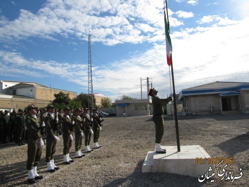 صبحگاه مشترک نیروهای مسلح شهرستان گمیشان برگزار شد