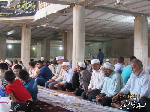 مراسم ویژه ماه محرم در روستای خواجه نفس شهرستان گمیشان برگزار شد