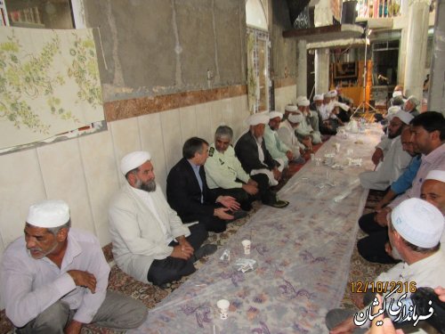 مراسم ویژه ماه محرم در روستای خواجه نفس شهرستان گمیشان برگزار شد