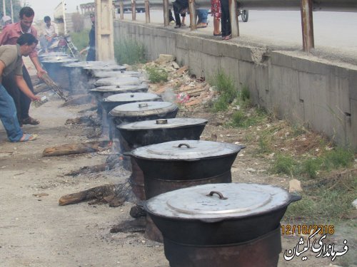 مراسم ویژه ماه محرم در روستای خواجه نفس شهرستان گمیشان برگزار شد