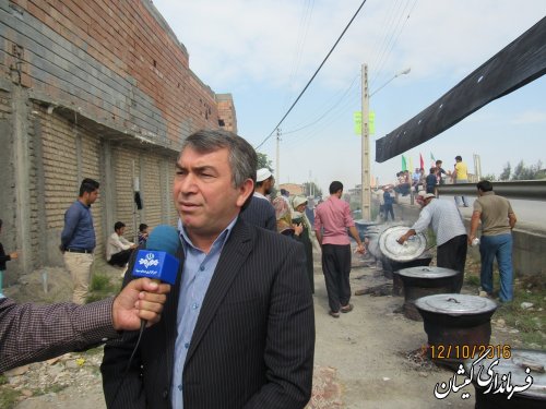 مراسم ویژه ماه محرم در روستای خواجه نفس شهرستان گمیشان برگزار شد