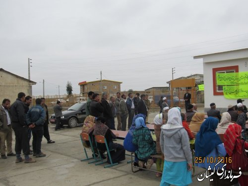 مدرسه 2کلاسه پریا روستای مرادبردی شهرستان گمیشان افتتاح شد