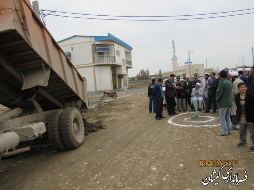 مراسم کلنگ زنی زیرسازی جاده بند بصیرآباد به سیمین شهر