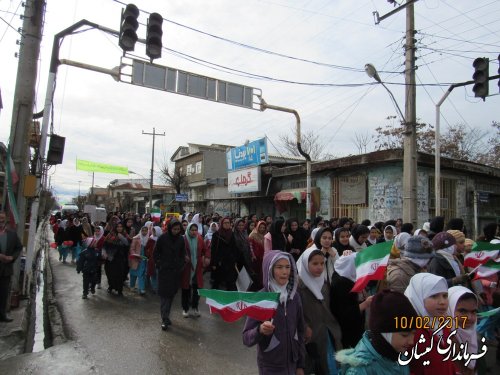 راهپیمایی یوم ا... 22 بهمن در شهرستان گمیشان برگزار شد