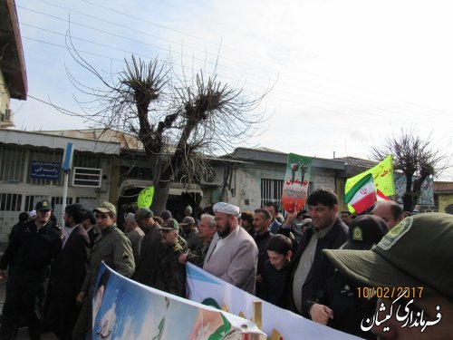 راهپیمایی یوم ا... 22 بهمن در شهرستان گمیشان برگزار شد