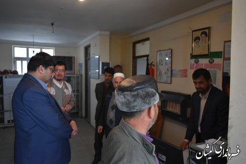 بازدید سرزده فرماندار گمیشان از برخی ادارات شهرستان