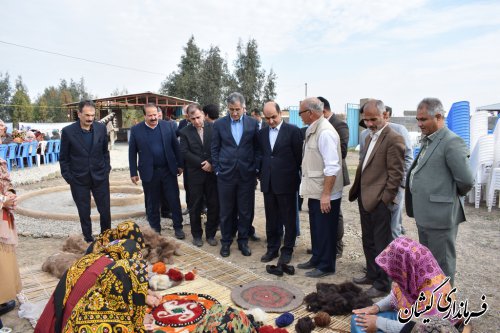 با همراهی فرماندار گمیشان؛ استاندار گلستان از همایش هنرمندان صنایع دستی در گمیشان بازدید کرد