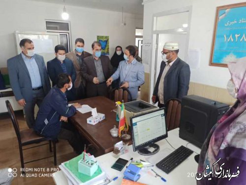 بازدیدمشترک معاون فرماندار و رئیس هیات بازرسی برانتخابات گمیشان