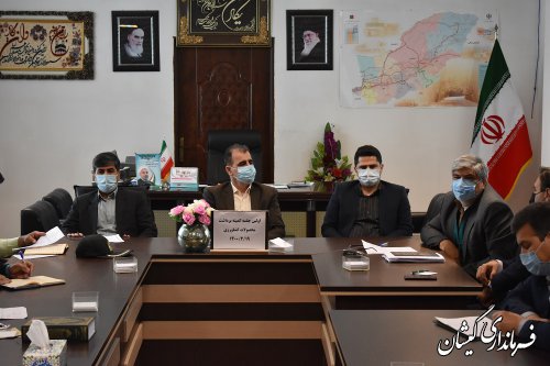 اولین جلسه کمیته برداشت محصولات کشاورزی شهرستان گمیشان برگزار شد