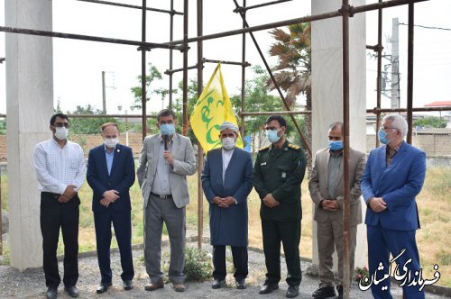 مراسم غبارروبی مزار شهدای گمنام شهرستان گمیشان برگزار شد