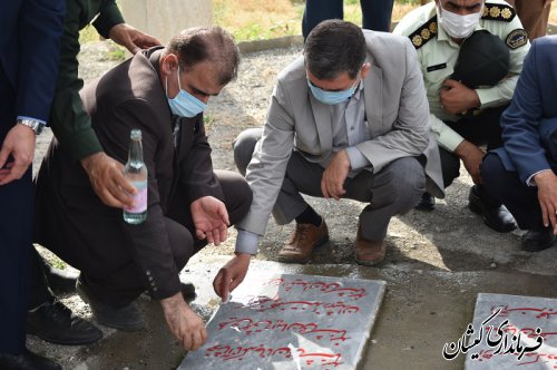 مراسم غبارروبی مزار شهدای گمنام شهرستان گمیشان برگزار شد