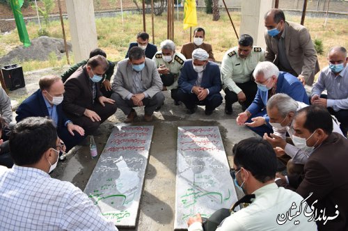 مراسم غبارروبی مزار شهدای گمنام شهرستان گمیشان برگزار شد