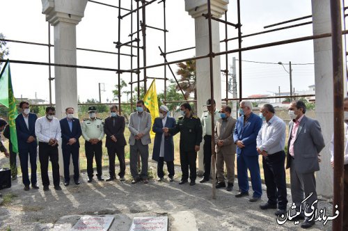 مراسم غبارروبی مزار شهدای گمنام شهرستان گمیشان برگزار شد
