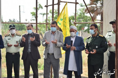 مراسم غبارروبی مزار شهدای گمنام شهرستان گمیشان برگزار شد