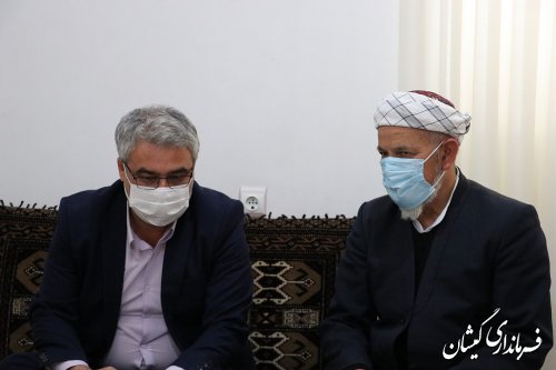 دیدار سرپرست فرمانداری شهرستان با امام جمعه گمیشان