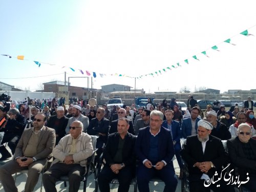آیین متمرکز افتتاح و آغاز عملیات اجرایی پروژه های شهرستان گمیشان