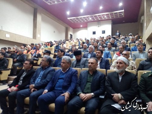 آیین متمرکز افتتاح و آغاز عملیات اجرایی پروژه های شهرستان گمیشان