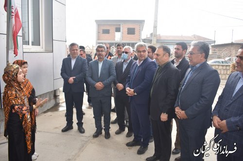 آیین متمرکز افتتاح و آغاز عملیات اجرایی پروژه های شهرستان گمیشان