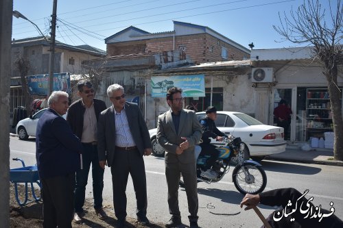 بازدید فرماندار گمیشان از اجرای پروژه نجما در گمیش تپه